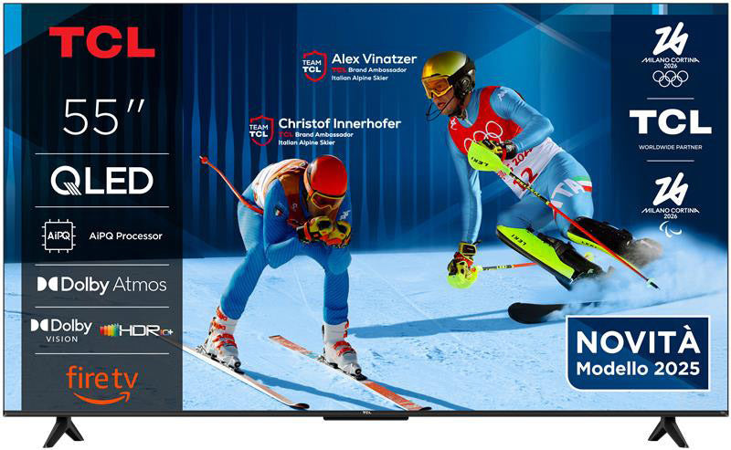 TCL T6C Serie Smart TV QLED 4K 55" 55T6C, Dolby Vision & Atmos, HDR10+, Fire TV