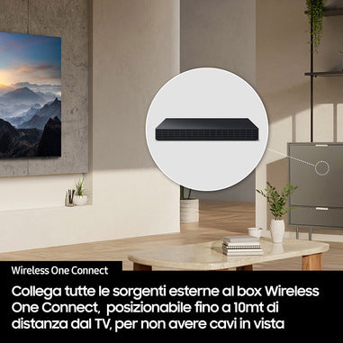 Samsung Neo QLED AI TV 75" QE75QN990FTXZT 8K Mini LED, Processore NQ8 AI Gen3, 8K AI Upscaling Pro, Glare Free, Neo Quantum HDR 8K Pro, Dolby Atmos & OTS Pro, Infinity Air Design, Vision AI Smart TV, 2025